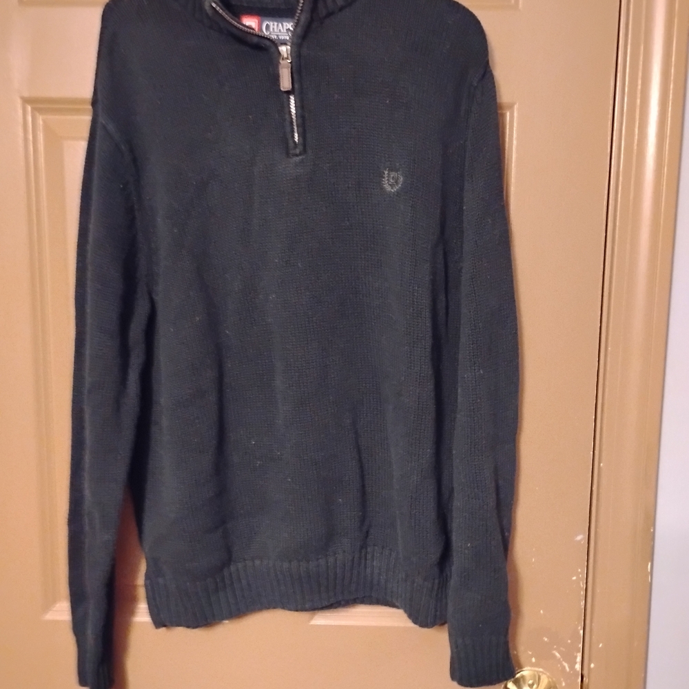 Charter Club Men's Black Zip-Up Sweater
